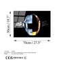 Wallity Cuadro Decorativo UV-335 50 x 70 cm Multicolor